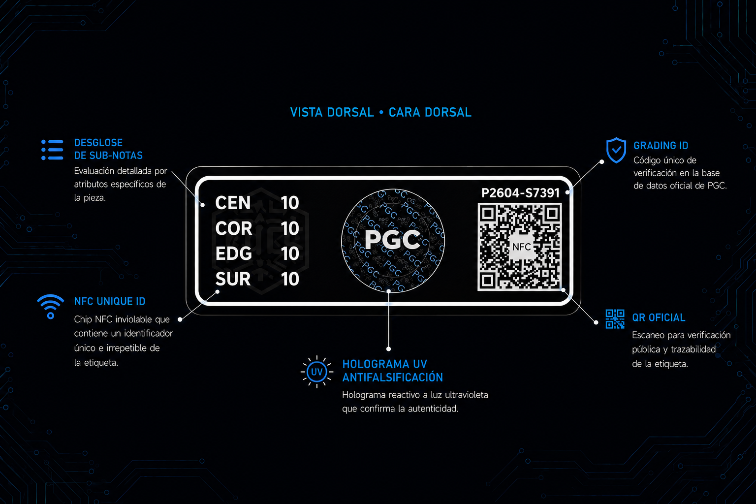 Infografía Dorso Etiqueta Black Diamond